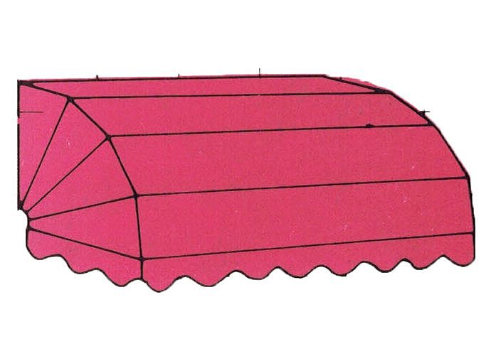 Korbmarkise Modell 1 (Typ 11) - alle Spriegel eckig | Korbmarkisen-Hersteller Godehardt