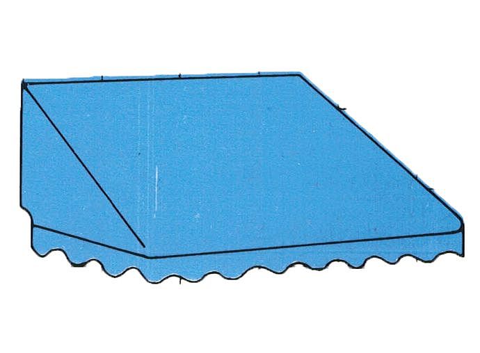 Korbmarkise Modell 3 (Typ 33) - abgerundetete Ecken, Wandspriegel eckig | Korbmarkisen-Hersteller Godehardt